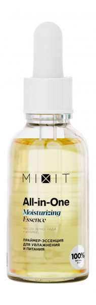 Mixit All-in-One Essence Moisturizing Serum & Skin Soothing Primer&nbsp;Праймер-эссенция под макияж на основе комплекса ценных растительных масел