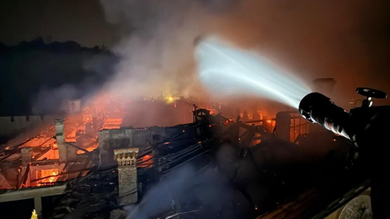 В итальянском монастыре произошел крупный пожар
