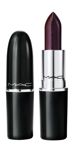 MAC Lustreglass Sheer-Shine Lipstick Легкая губная помада с полупрозрачным финишем | Succumb to Plum